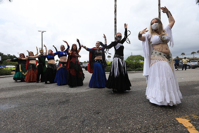 Mischa Nell leads the ShimmyBOOM troupe.