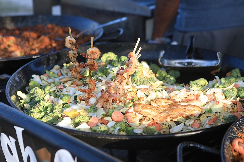 Guests picked up all sorts of food.