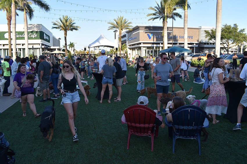 The event drew a large turnout of both humans and dogs.