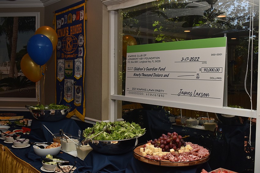 The buffet featured memorabilia from Kiwanis past.