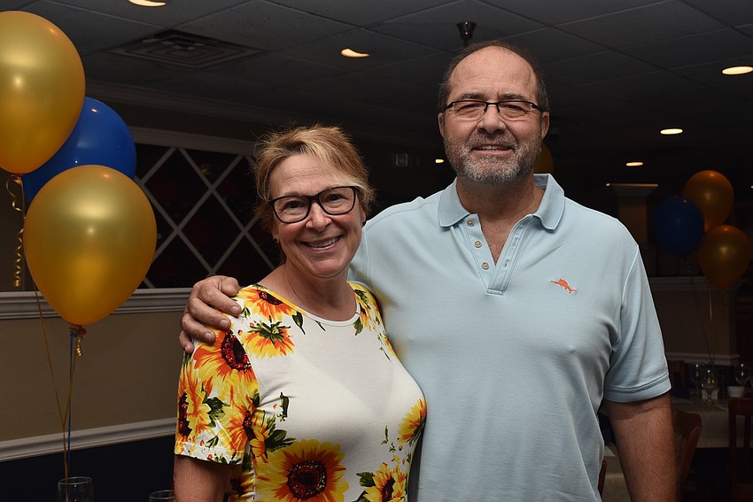 Dee Harmer and town manager Tom Harmer