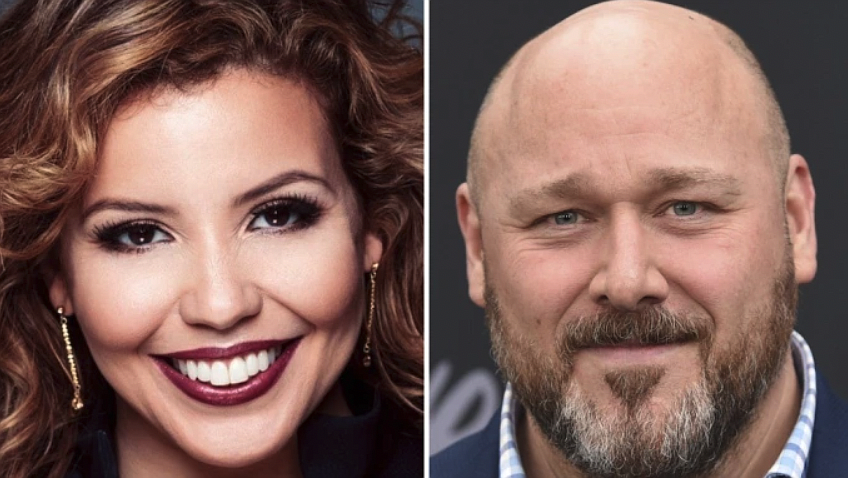 Associated Press. Justina Machado and Will Sasso star in "The Throwback," which is being filmed in Tampa.