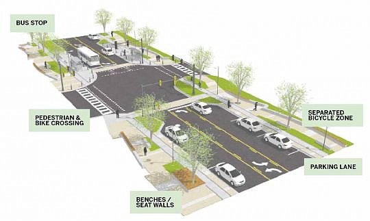 The Riverplace Boulevard Bicycle and Pedestrian Improvement Project would "prioritize access for pedestrians and bicyclists over cars."