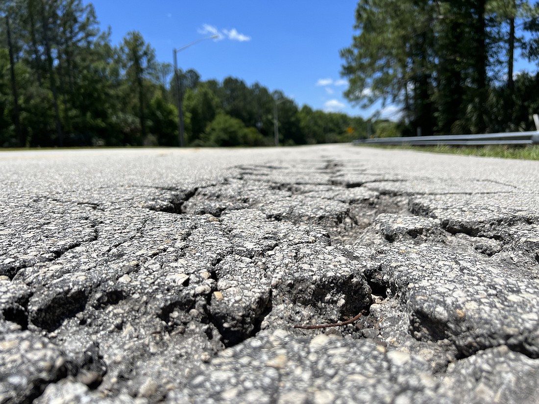Roads have deteriorated from an average PCI of 79 to 75 in four years. They'll drop to 66 in another four years if funding levels don't increase dramatically, a consultant told the city. Photo by Brian McMillan