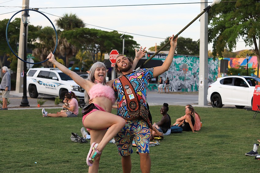 Marko Perkins and Alli Chapin spin and put on a show.