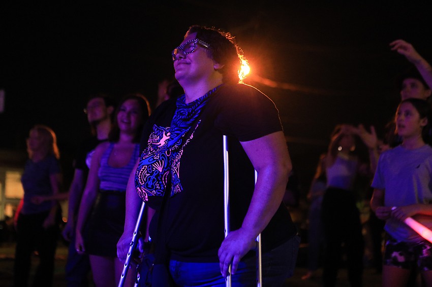 Shannon Fortner enjoys the show.