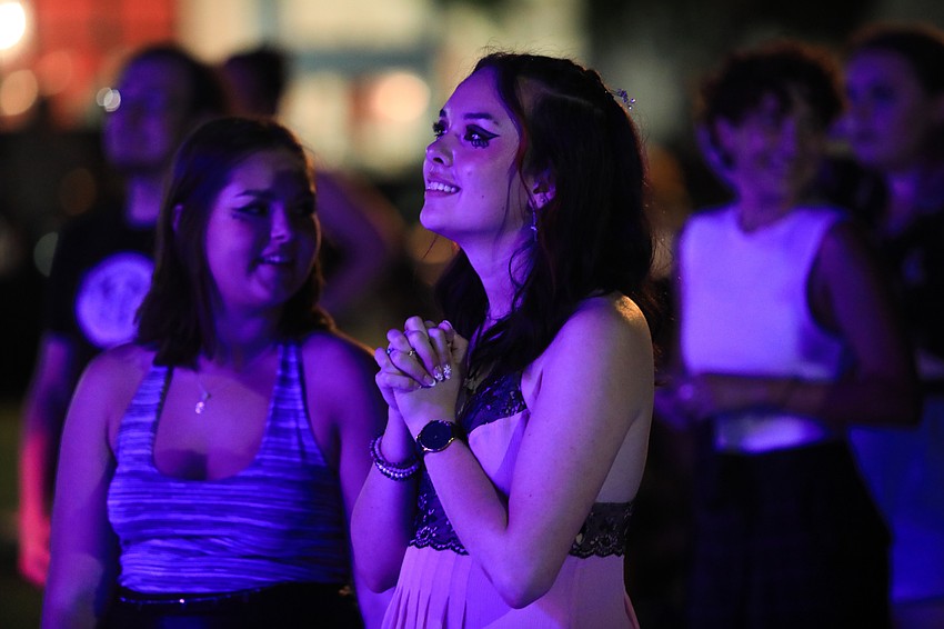 Emily Kurtz and Ashley Bodreaux take it all in.