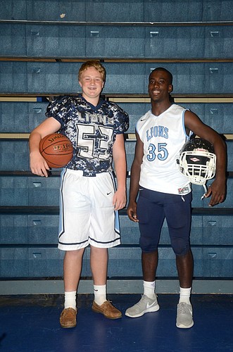 Adopted brothers Eddie Loos and Jaquane Patterson, teammates on Foundation Academyâ€™s football and basketball teams, get a little mixed up around this time of year when the two sports overlap.