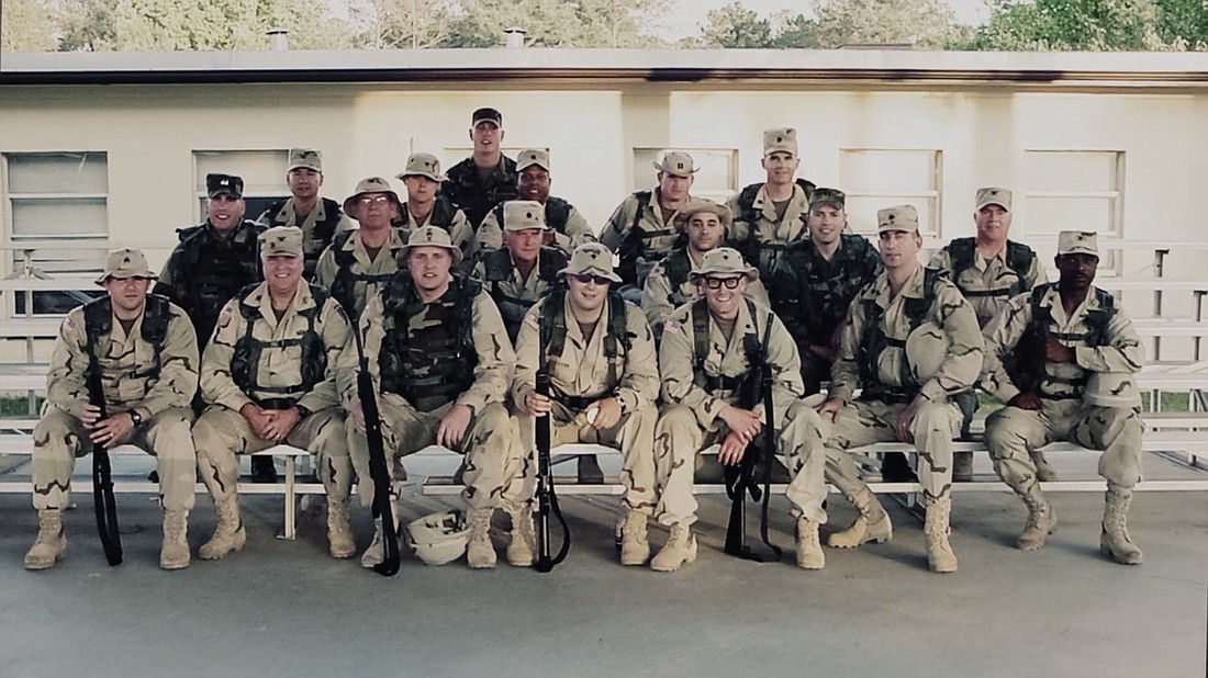 Colonel James Wilhite and  his team before deployment.