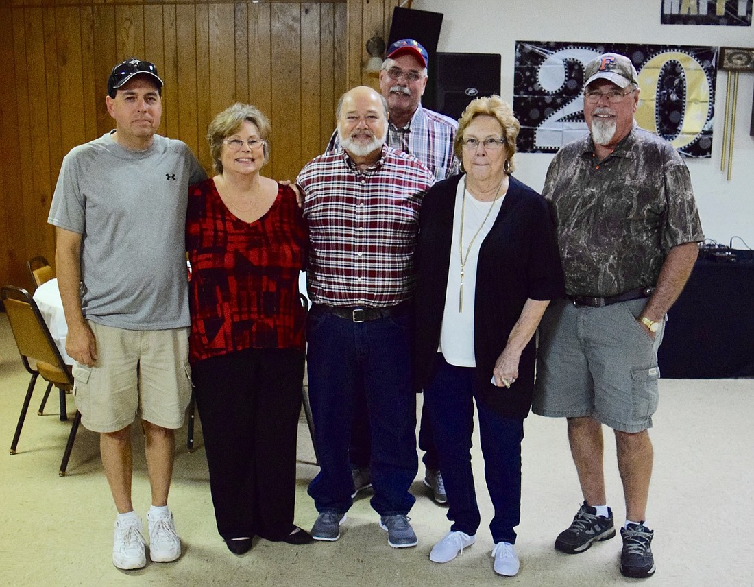 Five of Donaldâ€™s eight siblings showed up to support him. From left: Junior Wise, Gerry Martin, Donald Wise, Glenn Wise, Donald, Linda Adams and Jeff Wise.