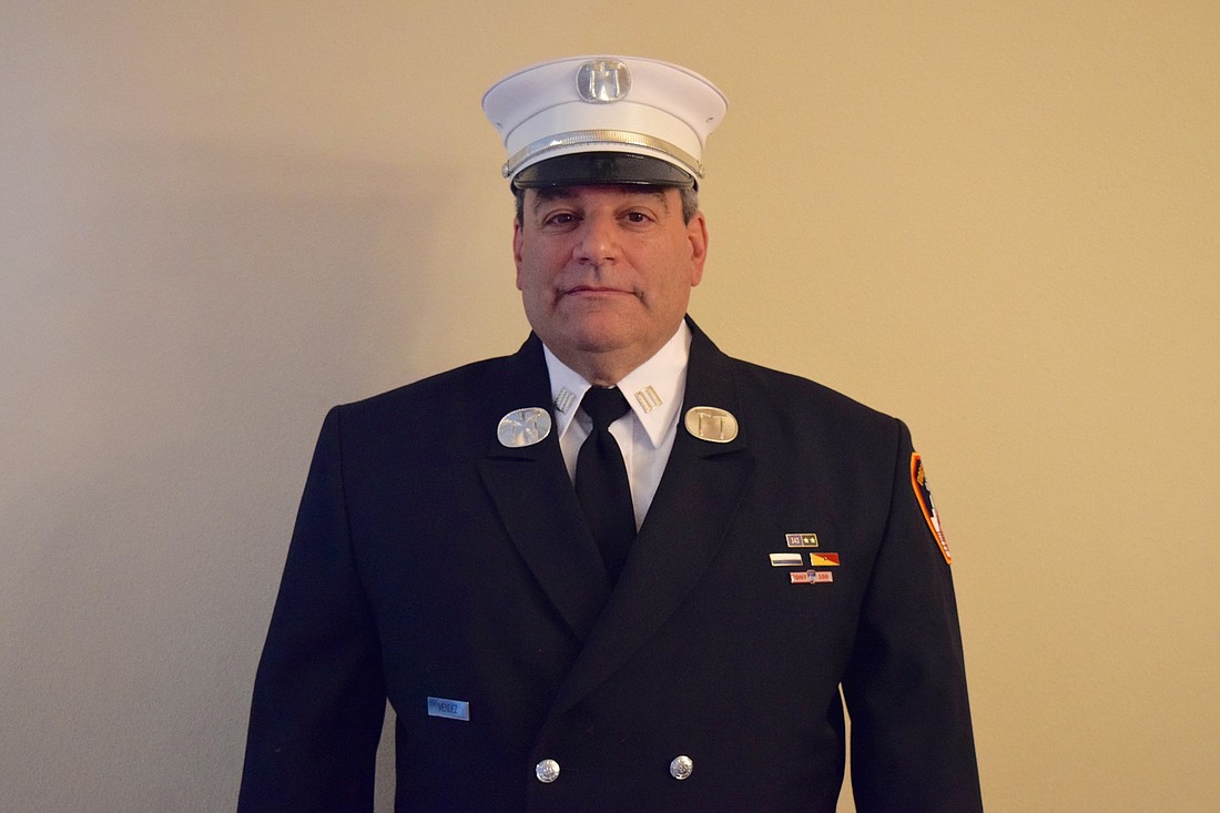 New York Fire Department Captain John Mendez was attacked by fire ants while vacationing in Orlando over Christmas break.