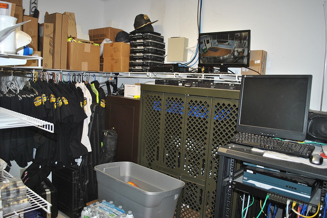 Windermere police have stored their server, uniforms, ammo and various other supplies in one small closet.