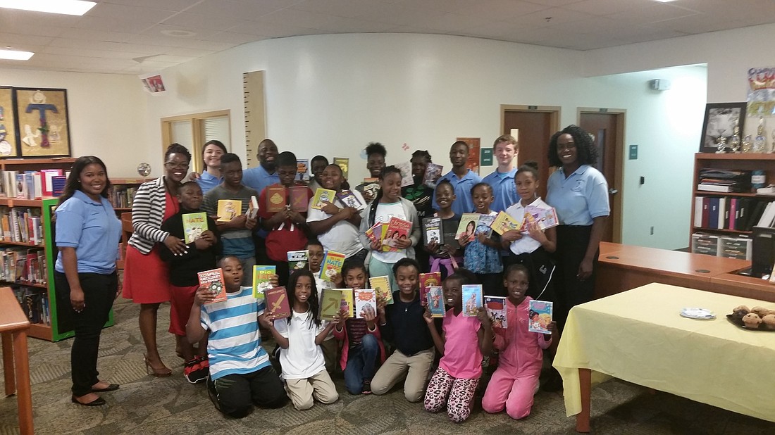Orange Center Elementary students and staff were thrilled to receive books from Bridgewater Middle School.