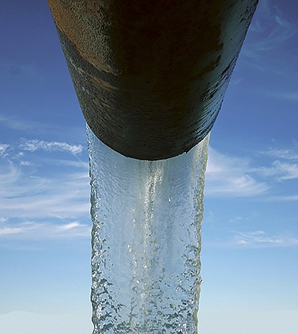 water coming from a pipe