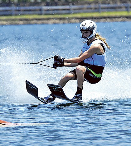 Local teen water skiers Taylor Garcia and Brooke Baldwin earned gold in Peru