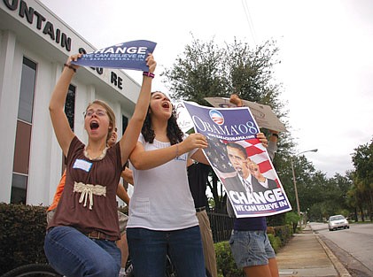 Photo by: Isaac Babcock - Winter Park students campaigned for Obama during his 2008 election run.