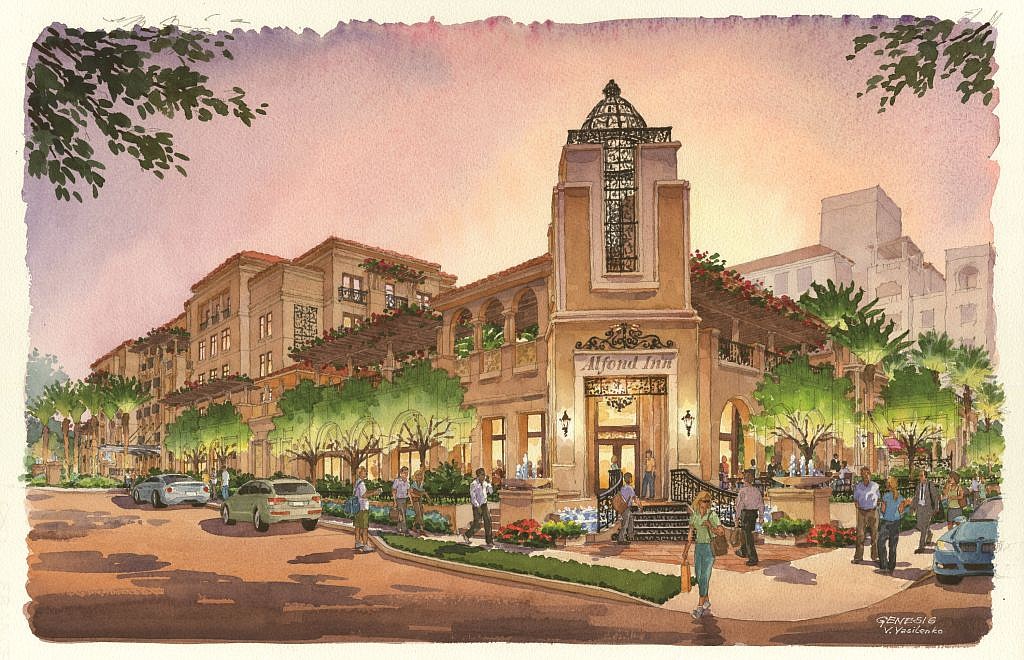 Rollins College on Sept. 26 unveiled renderings of the Alfond Inn, a hotel the school hopes to build across from campus on Interlachen Avenue in Winter Park.
