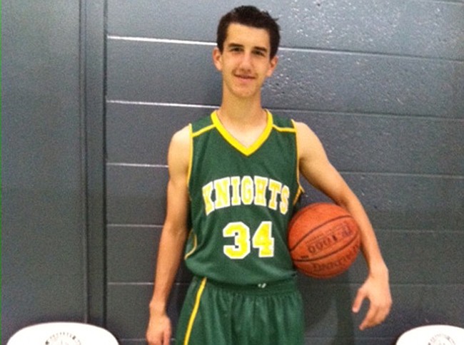 Photo: Courtesy of St. Margaret Mary - February's Athlete of the Month is St. Margaret Mary eighth grader Benjamin Calvert.