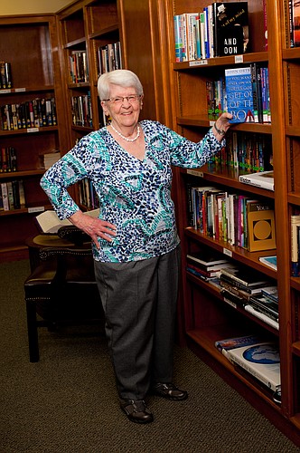 At 90, Audrey Morris relishes the 'next chapter' as The Mayflower's librarian-in-chief.