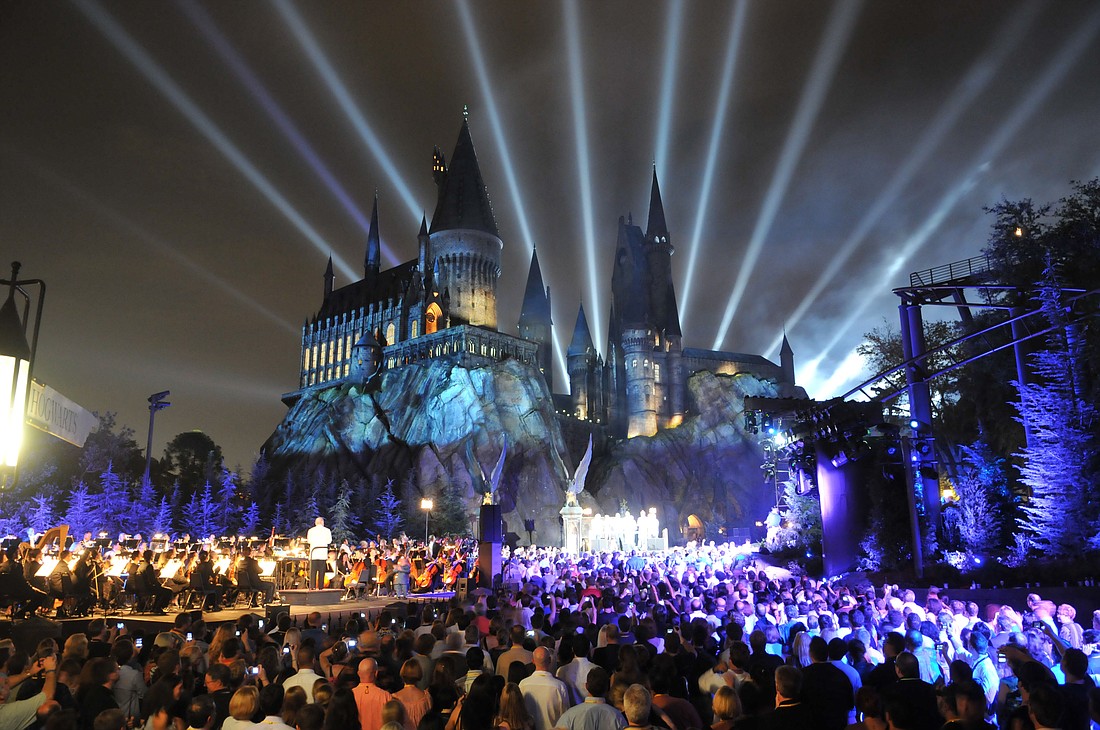 Photo by: Universal Orlando Resort - The Wizarding World of Harry Potter at Universal Orlando Resort kicked off its grand opening celebration on June 17 with help from Harry Potter film stars. You enjoy the attraction year-round for $40 more than a on...