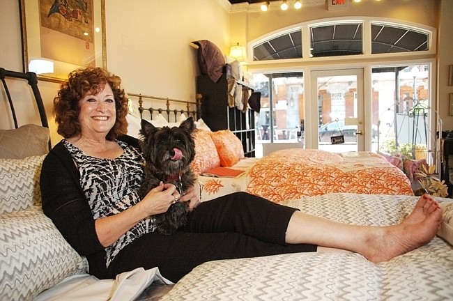 Photo by: Isaac Babcock - Sandra Lomowski, who owns Classic Iron Beds and Designer Linens in Winter Park, said it's the quality that she loves about selling American products.
