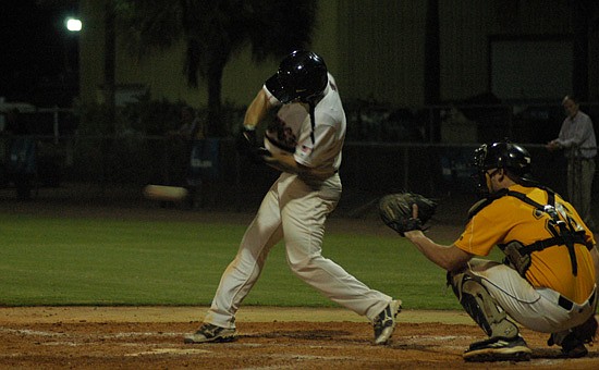 Photo by: Isaac Babcock - The Winter Park Diamond Dawgs edged Leesburg to take the league lead for the first time this season July 7.