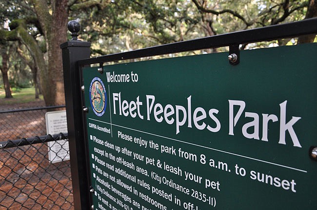 Photo by: Tim Freed - Fleet Peeples Park may be renamed after a public outcry regarding molestation accusations.
