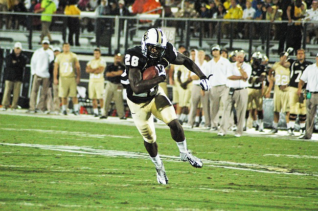 Photo by: Isaac Babcock - UCF's Latavius Murray ran for nearly 200 yards in the Knights' win over Memphis Oct. 20.