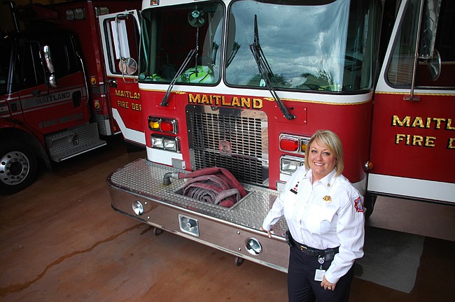 Photo by: Isaac Babcock - Maitland's new fire chief Kim Neisler