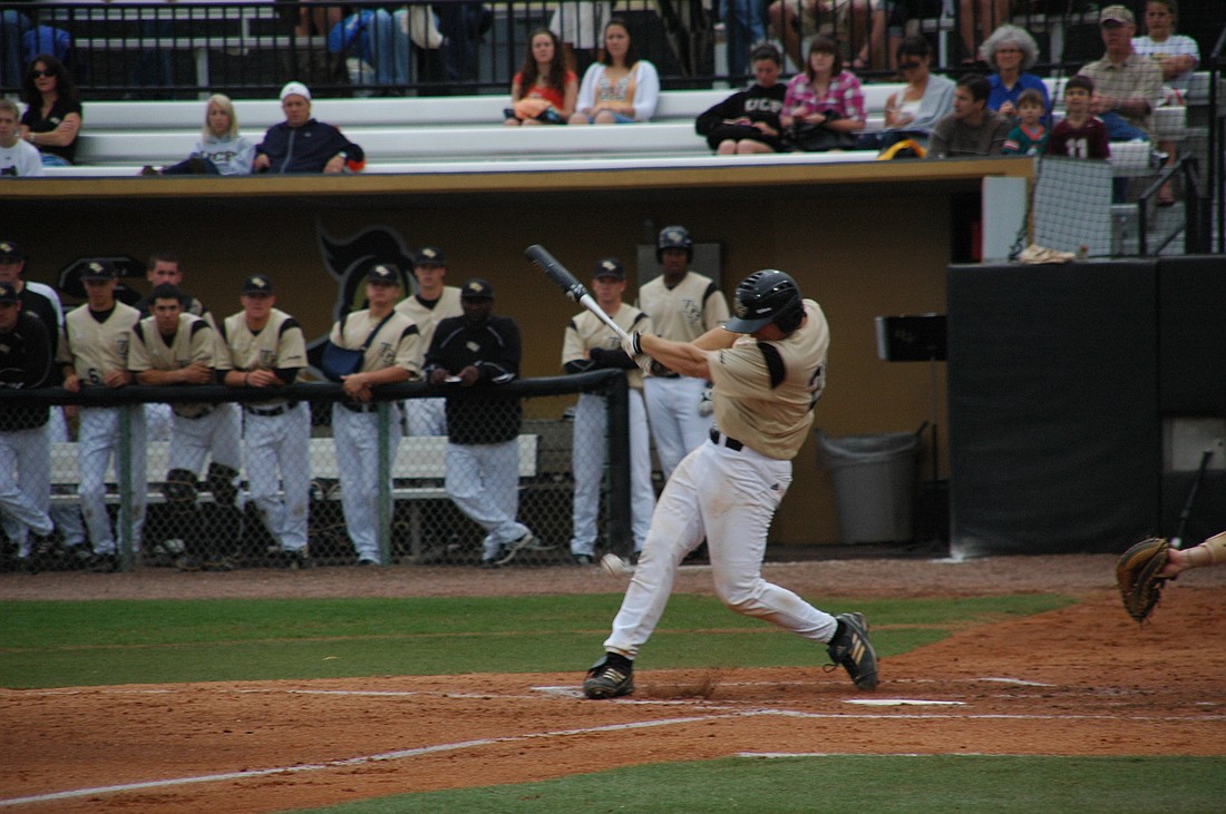 Photo by: Isaac Babcock - The Knights had hot bats in Game 1 of the series, but fell apart in the next two as the Cougars dismantled them in the second act, then destroyed them in a 20-3 blowout in the series finale on Sunday.