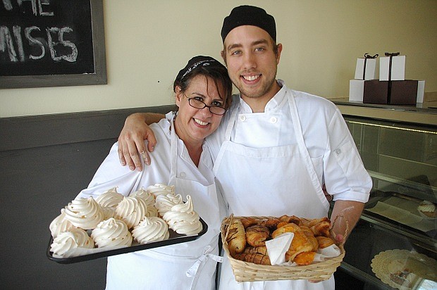 Angie Lopez is living her dream--serving baked goods from her own shop with her family. Her son Daniel Jr. bakes along side her.