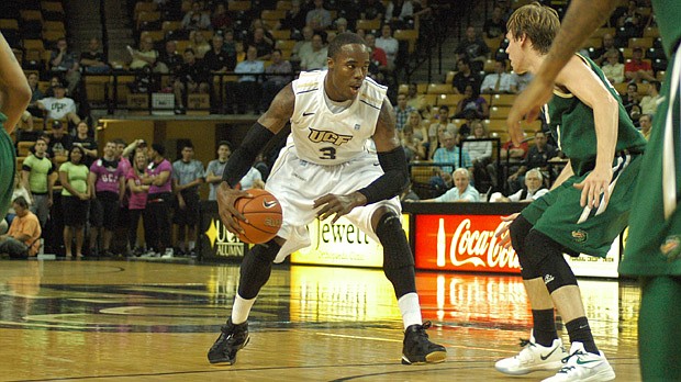 Photo by: Isaac Babcock - Knights' forward Isaiah Sykes has helped lead in scoring as the Knights have powered through four of their first five Conference USA opponents.