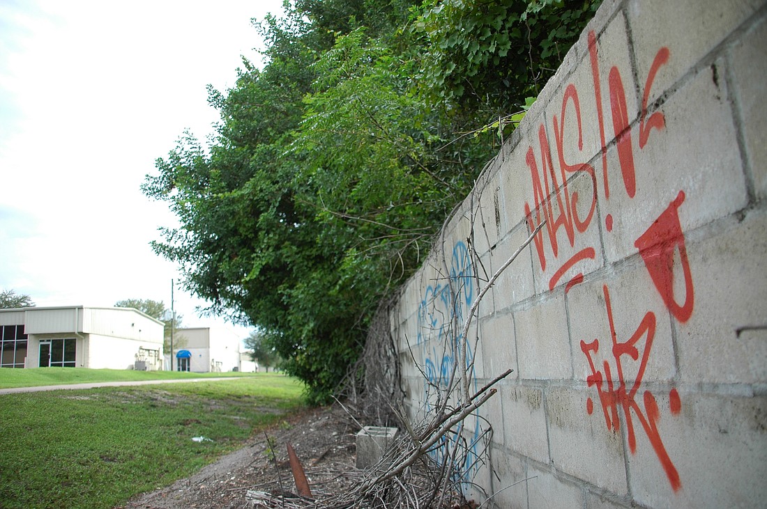 Photo by: Isaac Babcock - Graffiti and other criminal activity has spurred some Goldenrod community activists to fight back.