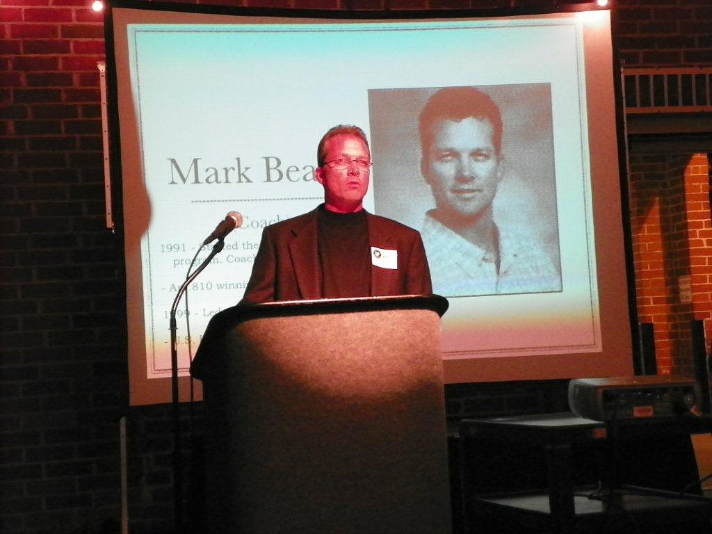 Photo courtesy of Craig Ebaugh - Former Coach Mark Beaty was inducted into the school's Sports Hall of Fame on Nov. 13.
