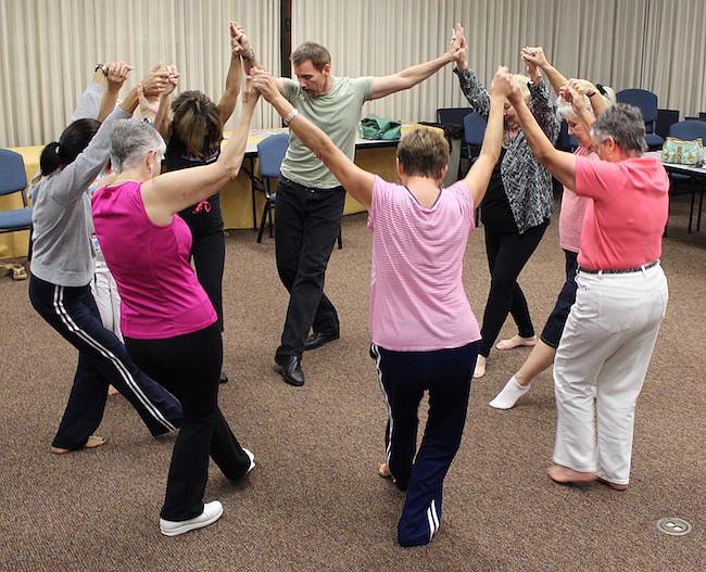 Photo: Courtesy of Jill Norburn - Students dance at a class offered at Rollins College's Center for Lifelong Learning, where seniors learn a variety of skills from Mah Jongg to dancing.