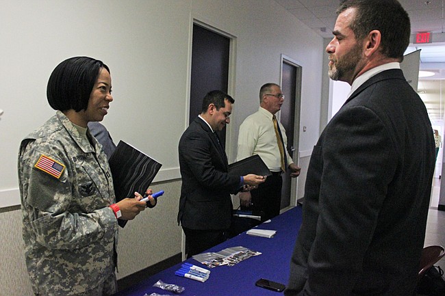 Photo by: Sarah Wilson - Job fairs such as Hiring Our Heroes pair veterans with recruiters specifically seeking to hire former soldiers.