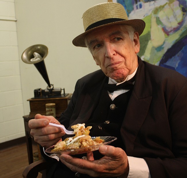 Photo by: Megan Elliott - Frank Attwood follows his passion impersonating inventor Thomas Edison locally and abroad.