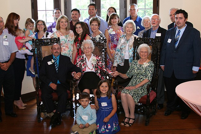 Photo by: Allison Olcsvay - ï»¿Friends, family, and scholarship recipients of Cora Boyett Evans turned out to celebrate her centennial with a tea party at Casa Feliz.