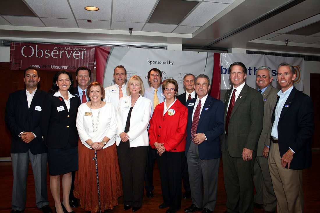 Photo courtesy of www.kericoxe.com - Candidates and voters packed the Rachel D. Murrah Civic Center on July 20 for the Winter Park Political Mingle.