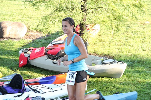 Photo: Courtesy Travel Country Outdoors - Casselberry's race seems to take on a more leisurely bent during the paddling part, attracting mostly runners who are looking for a new challenge.