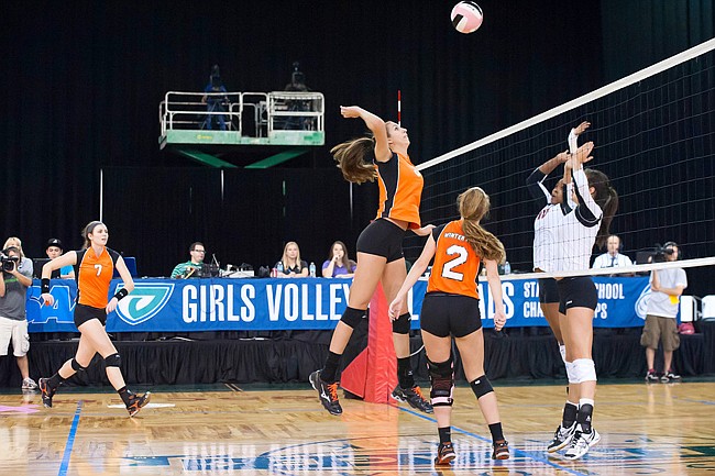 Photo by: WPHS Volleyball - Winter Park got revenge at the state championships, winning after finishing in second place at last year's tournament.