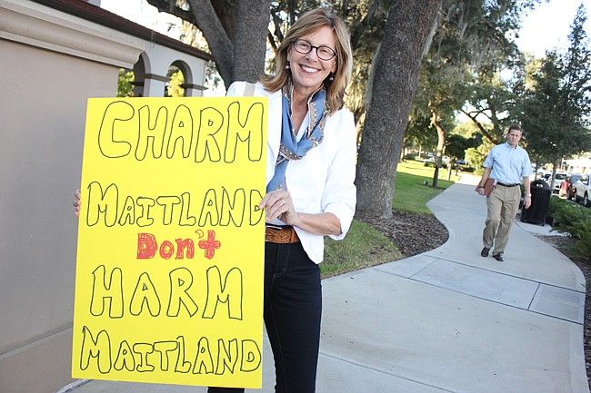 Photo by: Sarah Wilson - Maitland residents came out in droves to hear the City Council vote on the city's first proposed downtown proposal. In the end, the vote was suspended until Nov. 17.