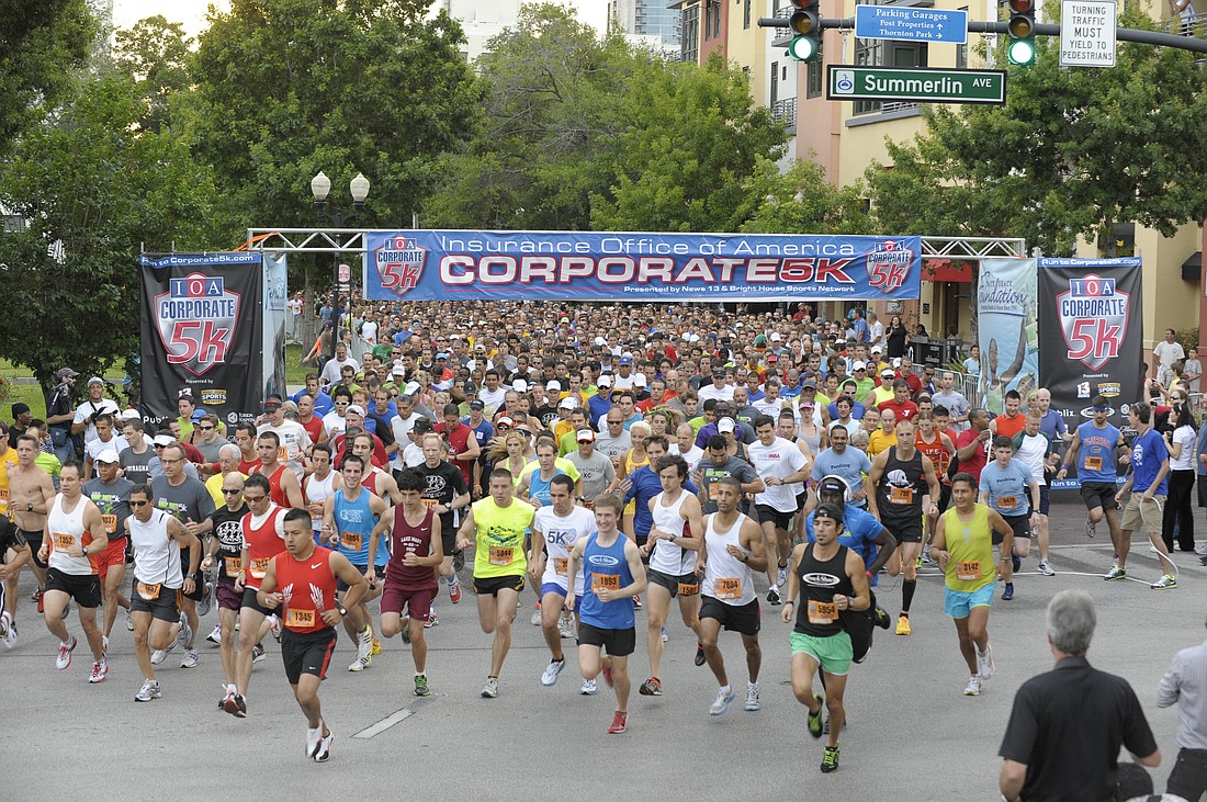 Runners helped raise $60,000 by participating in the IOA Corporate 5k April 18.