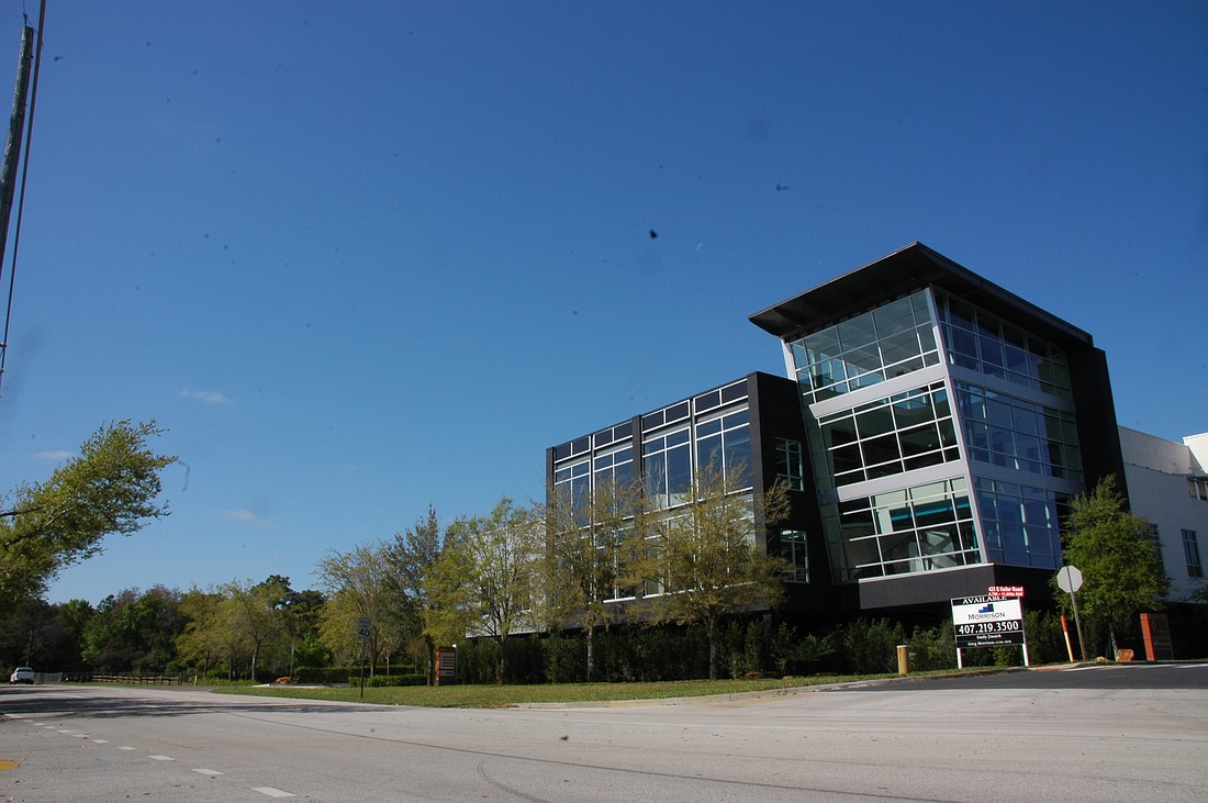 Photo by: Isaac Babcock - An office building on South Keller Road, Maitland, is 90 percent occupied, but other buildings in the city's largest economic corridor aren't doing as well. The Maitland Center has topped 17 percent vacancies this year, eclip...