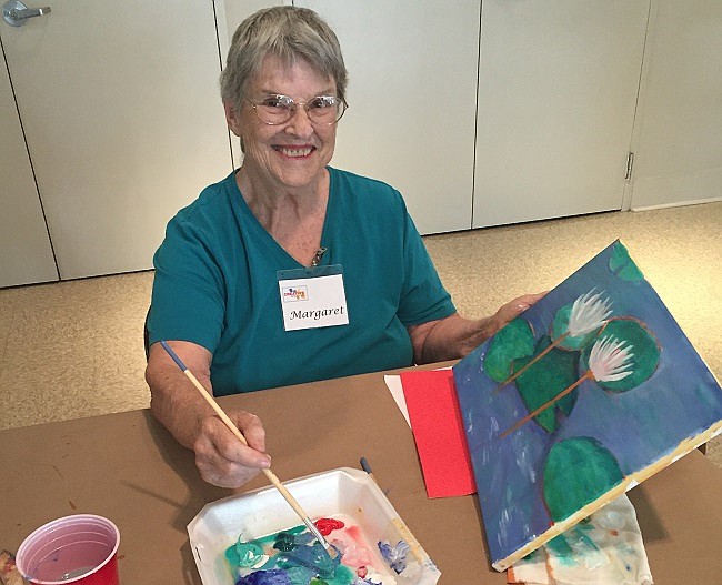 Photo: Courtesy of Denese Richmond - From landscape paintings to colorful collages, seniors can learn a lot.