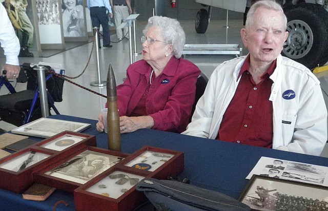 Lt. Col. Ben Griffin and his wife Marian Griffin during Fantasy of Flight's October Living History Symposium.
