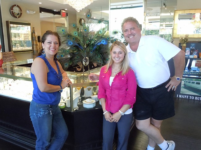 Photo by: Clyde Moore - Bobby Simmons, right, with longtime Simmons Jewelers employees Nadia, left, and Jessica, will be opening a the new Tiffany Deli in the former location of Brandywine's Deli in Winter Park.