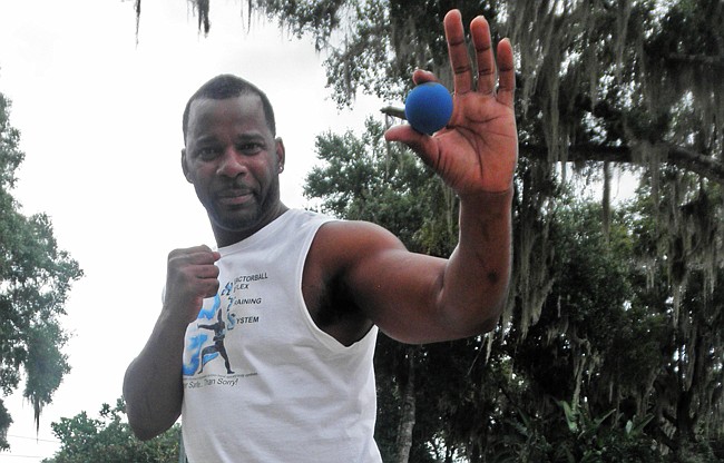 Photo by: Brittni Larson - Chris Curry taught self-improvement and fitness classes in prison and now hopes his Reactorball Reflex Training System can grow into a full-blown fitness business.
