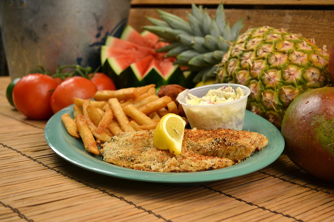 Photo by: T.J.'s Seafood Shack - T.J.'s Seafood Shack offers a variety of entrees such as Parmesian Talapia.