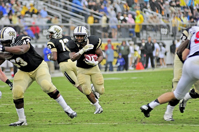 Photo by: Isaac Babcock - The UCF Knights will hit the gridiron at 6 p.m. on Thursday, Sept. 3, when they host Florida International at the Bright House.